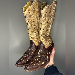 Corral Western Women Boots Size 10 M Lizard Skin A1947